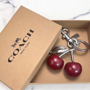 coach Cherry bag key chain